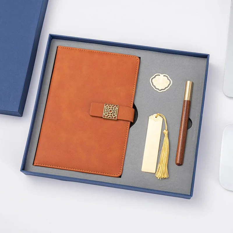 Silverbox блокнот с пряжкой для книг и ручкой Офисная деловая Подарочная коробка культурный креативный корпоративный Сувенирный подарочный набор