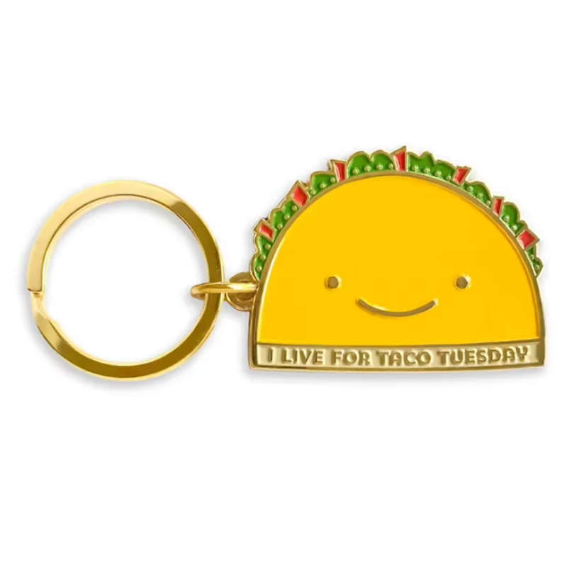 2024 New Products Funny Gift Custom Brand Logo Shiny Gold Turtle Enamel Keychain With Charm