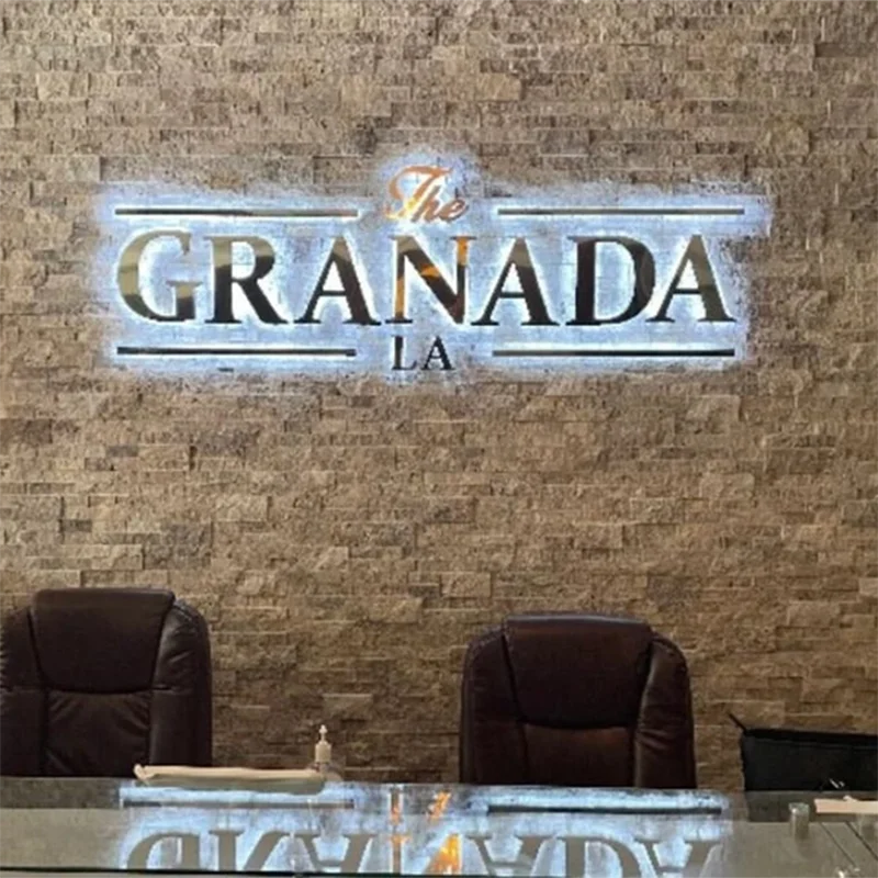 Stainless Steel Channel Letters Making Advertising Word Sign Led Logo Design Backlit Led Letter Sign For Store