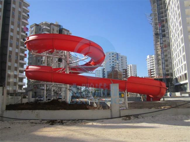 Swim Slide Adults Fiberglass Water Slide Set Aqua Park Water Play Equip Fiberglass Kids Playground Indoor Water Park