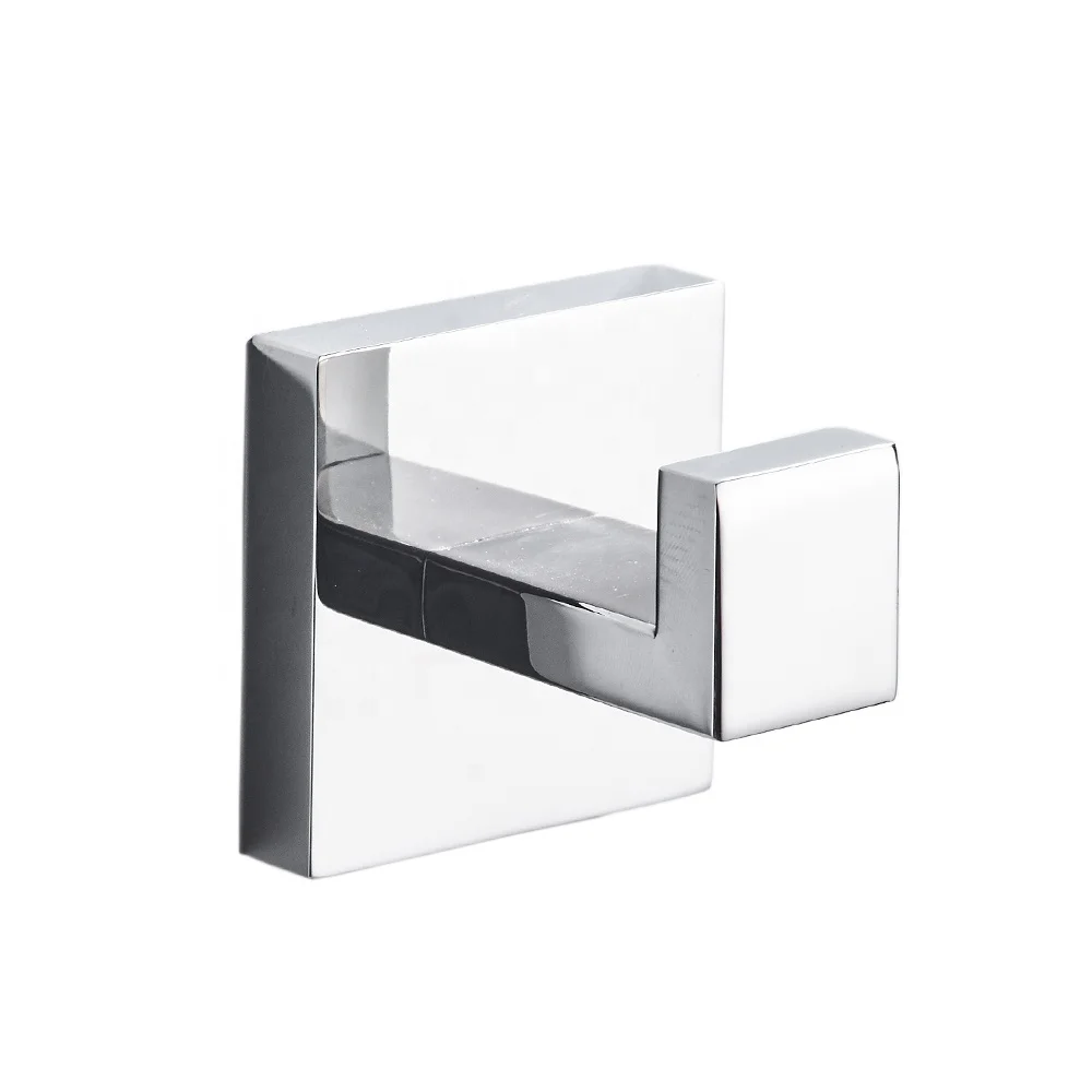 High Quality Stainless Steel Hotel Bathroom Robe Hook Bathroom Accessories Set Clothes Towel Hanging Hooks