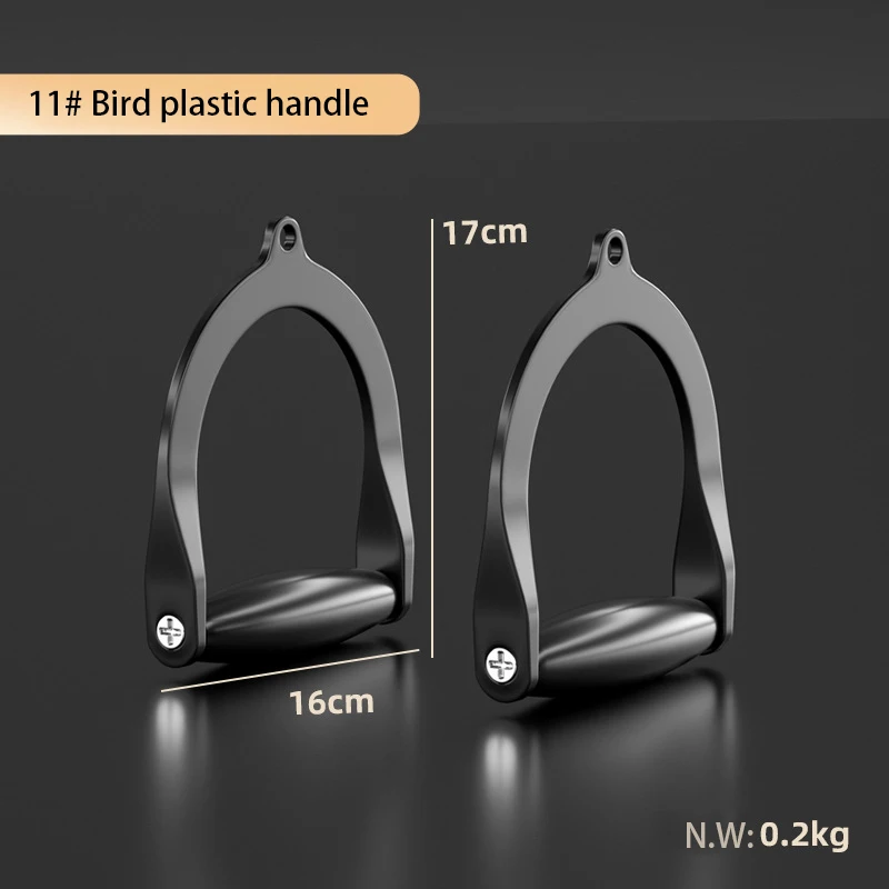 Xinjuli Heavy Duty Double D Handle, Ergonomic Grip V Bar Cable Attachment, Cable Machine Accessories for Home Gym