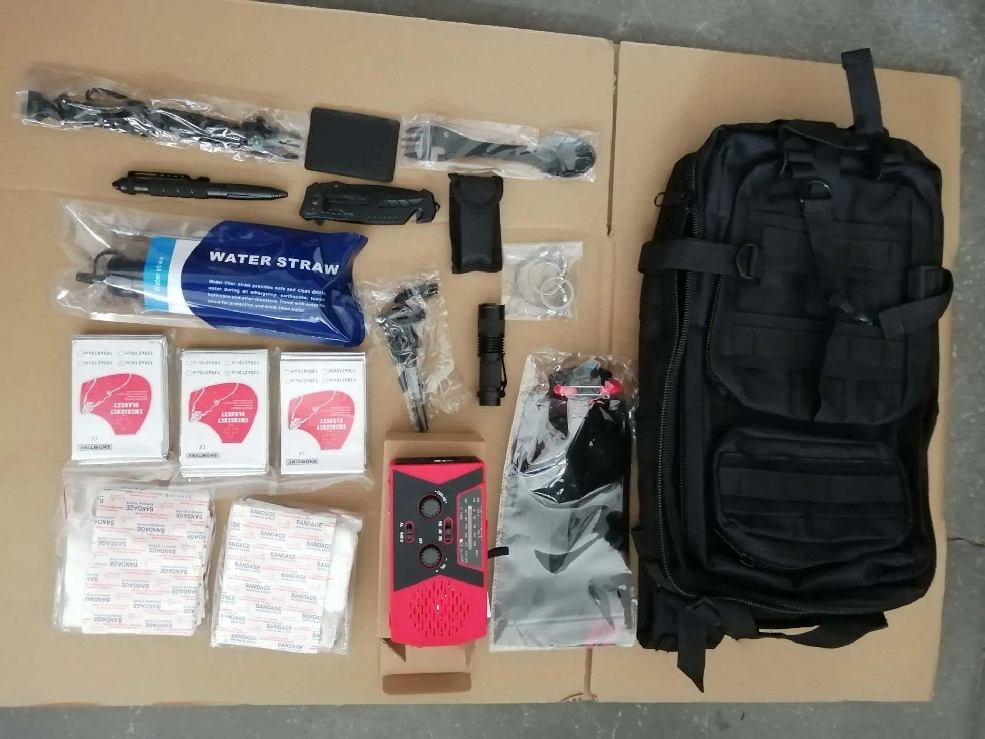 30L Outdoor Bugout Backpack Disaster Rescue kit First Aid Kit Camping Survival Emergency Kit for Hiking Hunting