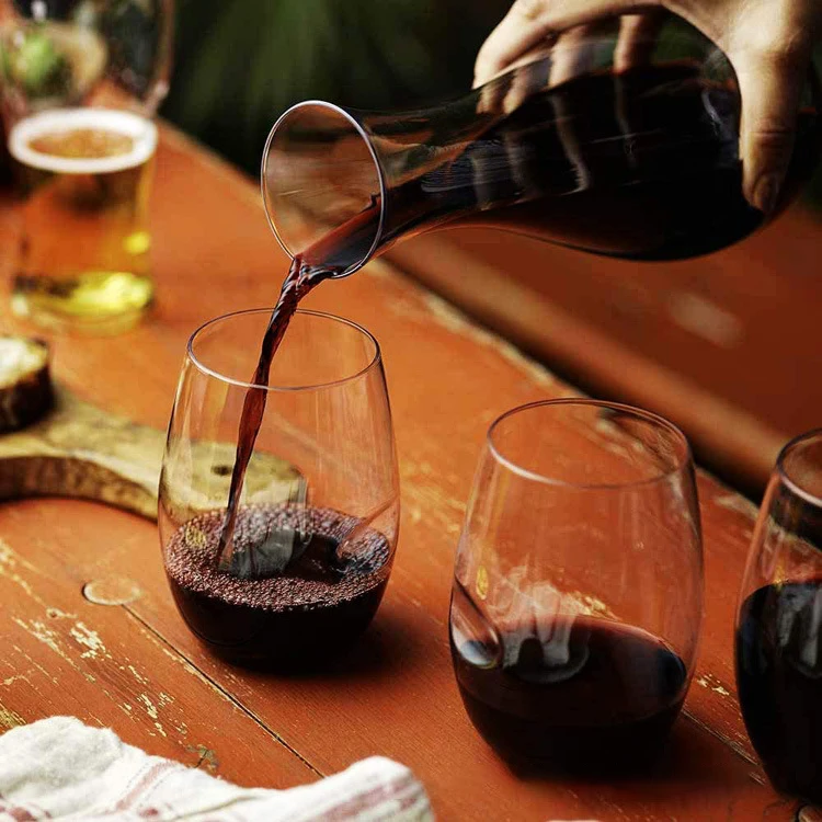 New Arrival 10/12/14/18oz Unbreakable Plastic Juice Coffee Clear Drinking Tumbler Cups Wine Beer Glasses for Home Party Wedding