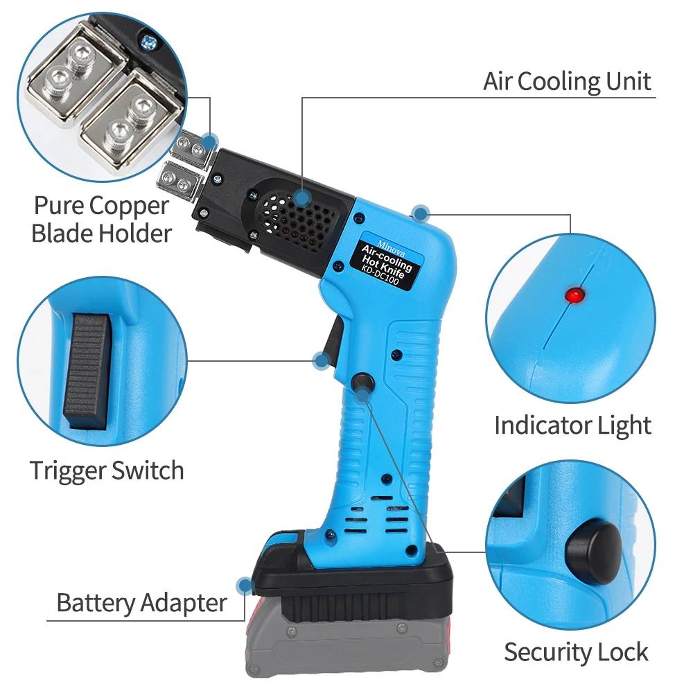MINOVA Customized Electric Handhold XPS Die Cutting Machine Eva Thermal Eps Hot Knife Manual Foam Cutter