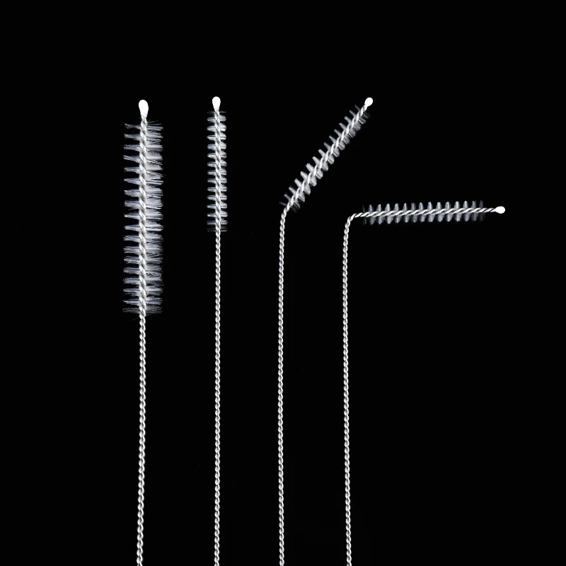 Hot sale Stainless Steel Cleaning Brushes Nylon Straw Cleaners For Drinking Pipe