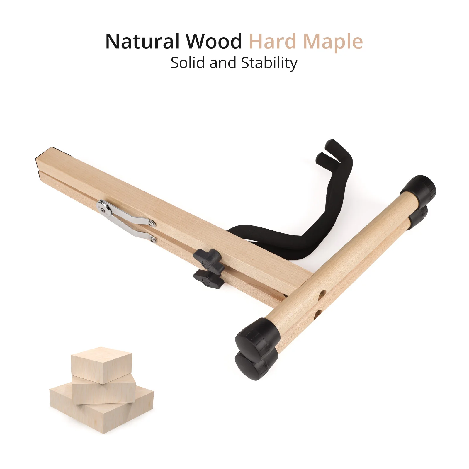 American Hard Maple Guitar Stand  A Type Solid Wood Travel stands Portable electric guitar Display