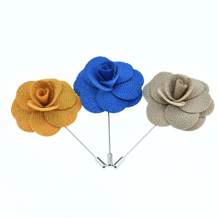 Designer Brooches And Pins Fashion Groom Boutonniere Mens Lapel Pin Custom