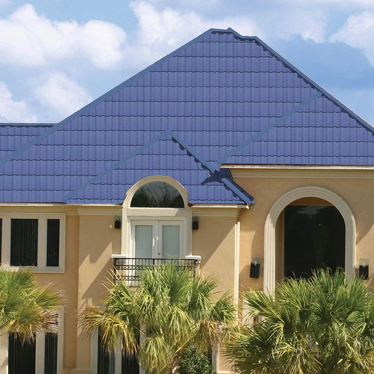 milano type best materials colorful sand singer stone coated metal zinc roofing tiles sheet in nigeria