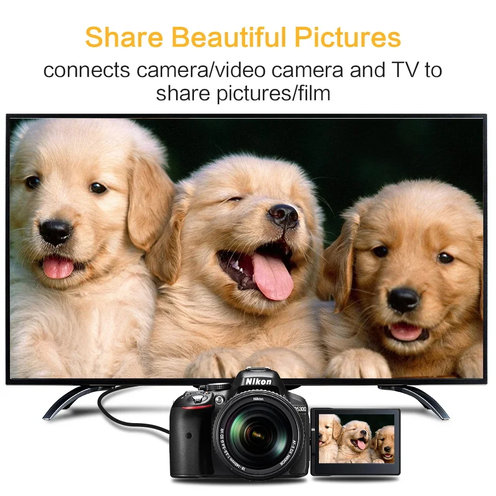 Mini HDMI to HD Cable 1080p 3D High Speed Adapter Gold Plated Plug for camera monitor projector TV 1M,1.5M,2M,3M,5M