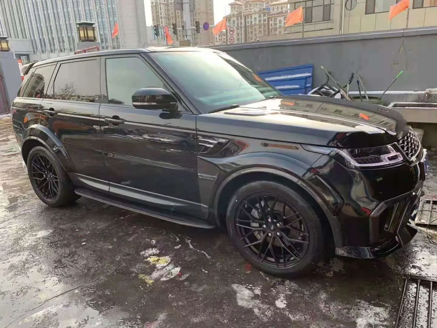 Улучшенное Новое поступление комплект широкого кузова автомобиля для Land Rover RANGE ROVE SPORT 2018-2021 до ASPEC