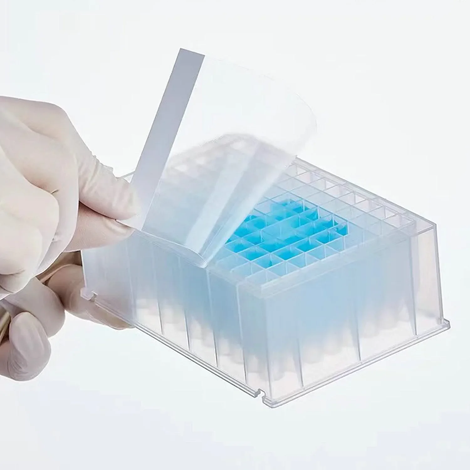 Transparent DNA RNA Diagnostic 96 Deep Well Microplate PCR Plate Sealing Film