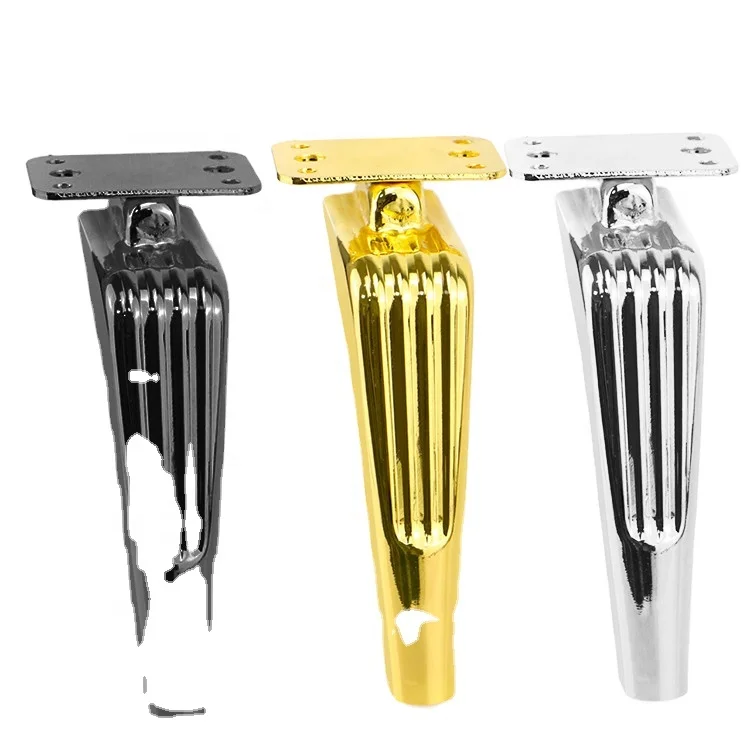 WINSTAR Modern furniture leg black plating durable anti-rust sofa bench cabinet legs Contemporary furniture legs