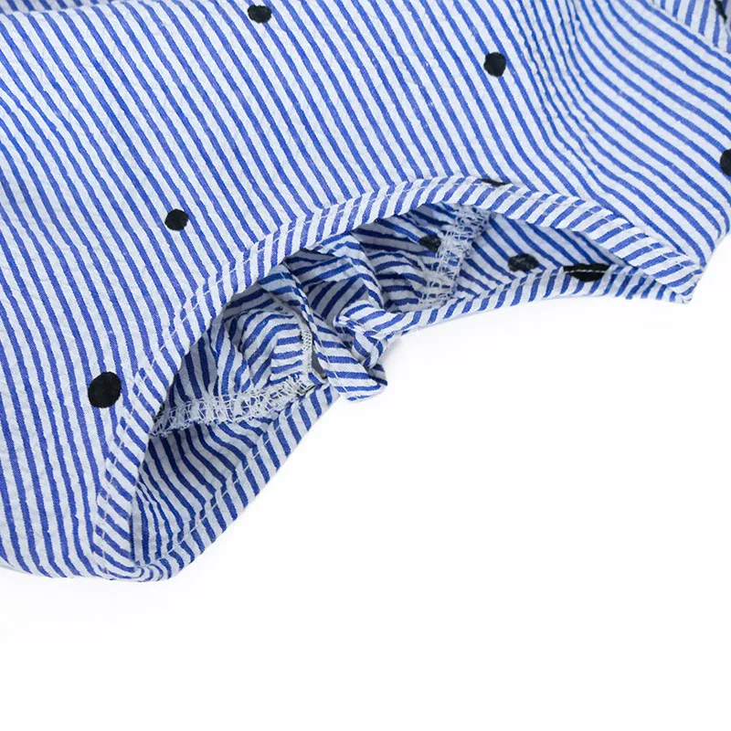 Popular Fashion Organic Cotton Children Clothing  Long Sleeves Casual Baby Girls Blouse With Ruffles Baby Girls Top