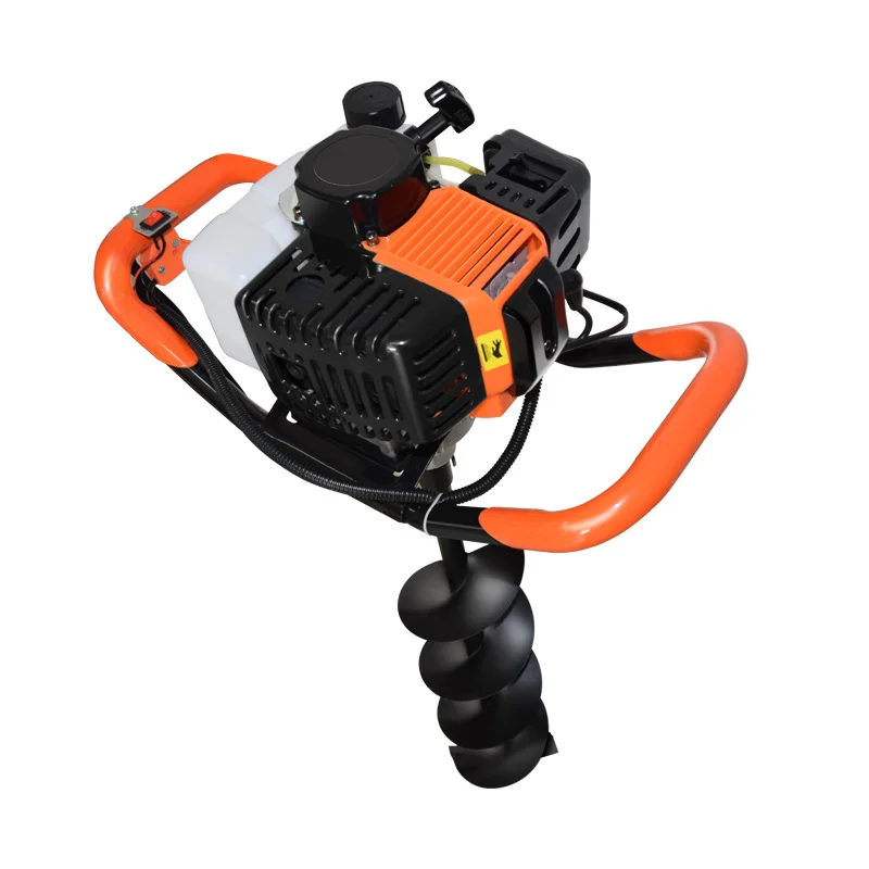 
Gasoline-powered ground drill string gasoline drill, 2-stroke pile hole excavator ground drill 