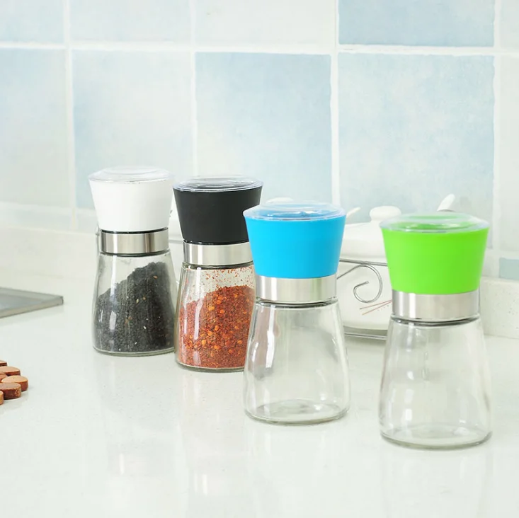 Kitchen Objects Crusher Tool Manual Salt Mill with Pepper Grinder Bottle