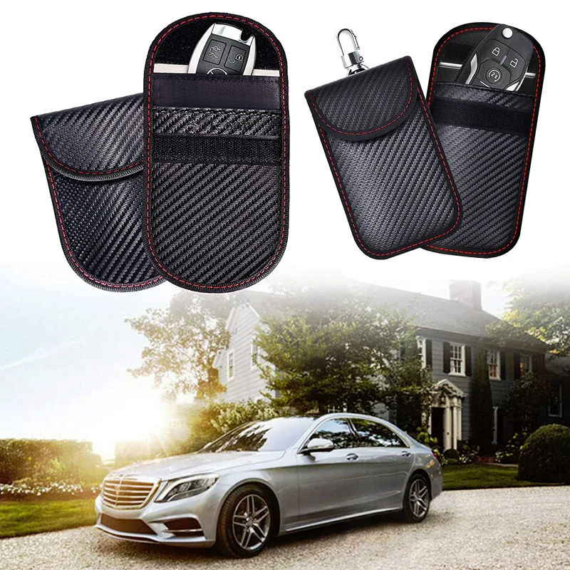 The thief can remotely amplify the weak signal on the car key through the signal enhancement device