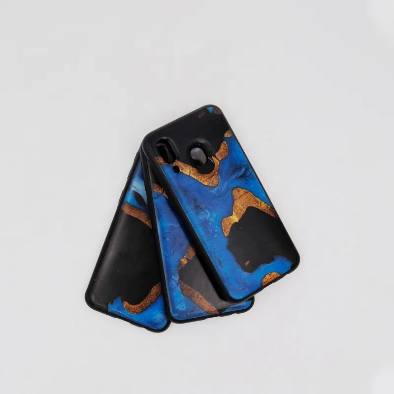 unique design resin wood mobile phone housings case for iphone/samsung/huawei
