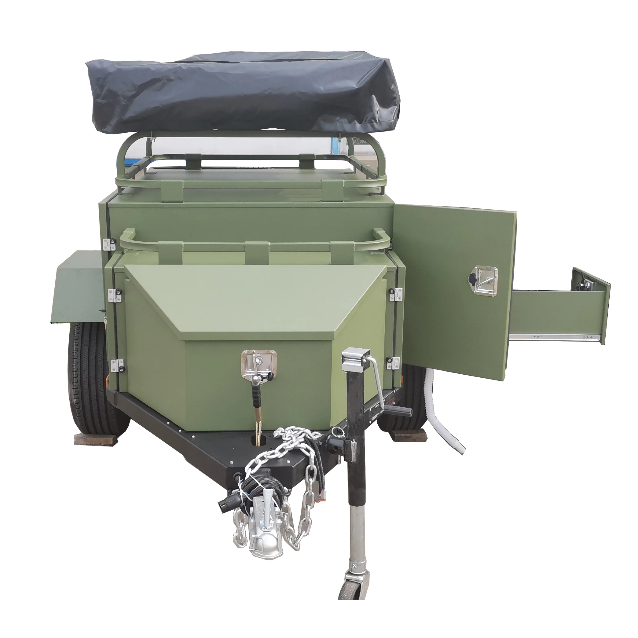 small single rear door travel trailer for camping sale with bed