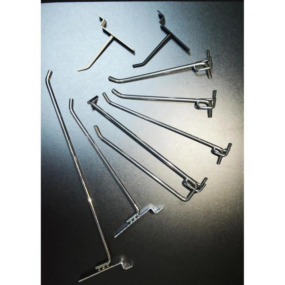 Single Pegboard Slatwall Hooks Display Shop Prong Hanger