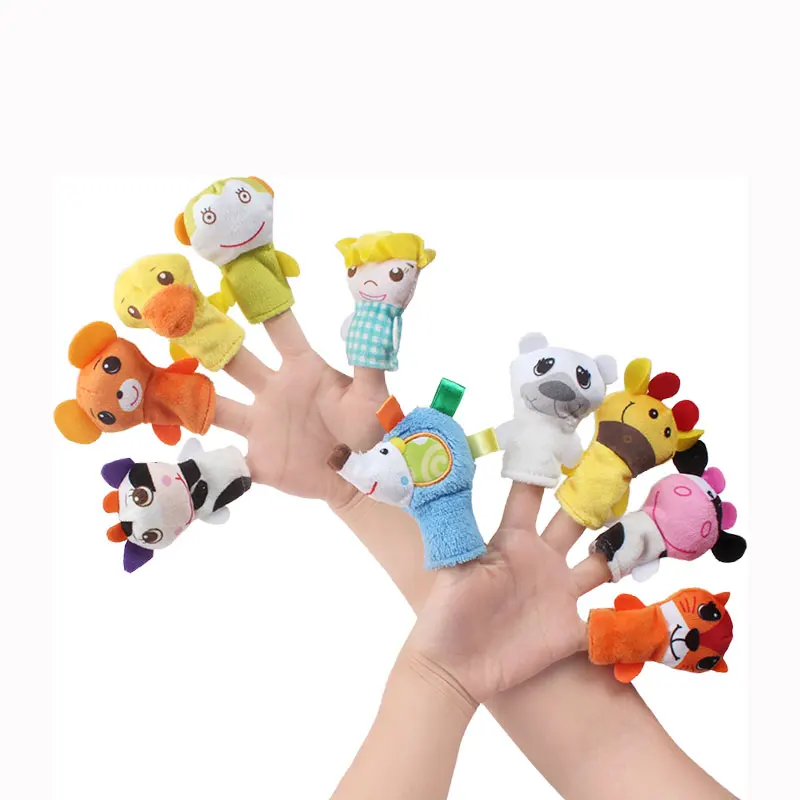 Dolery, животные, плюшевые куклы на палец, игрушки для детей, 5 шт. D130
