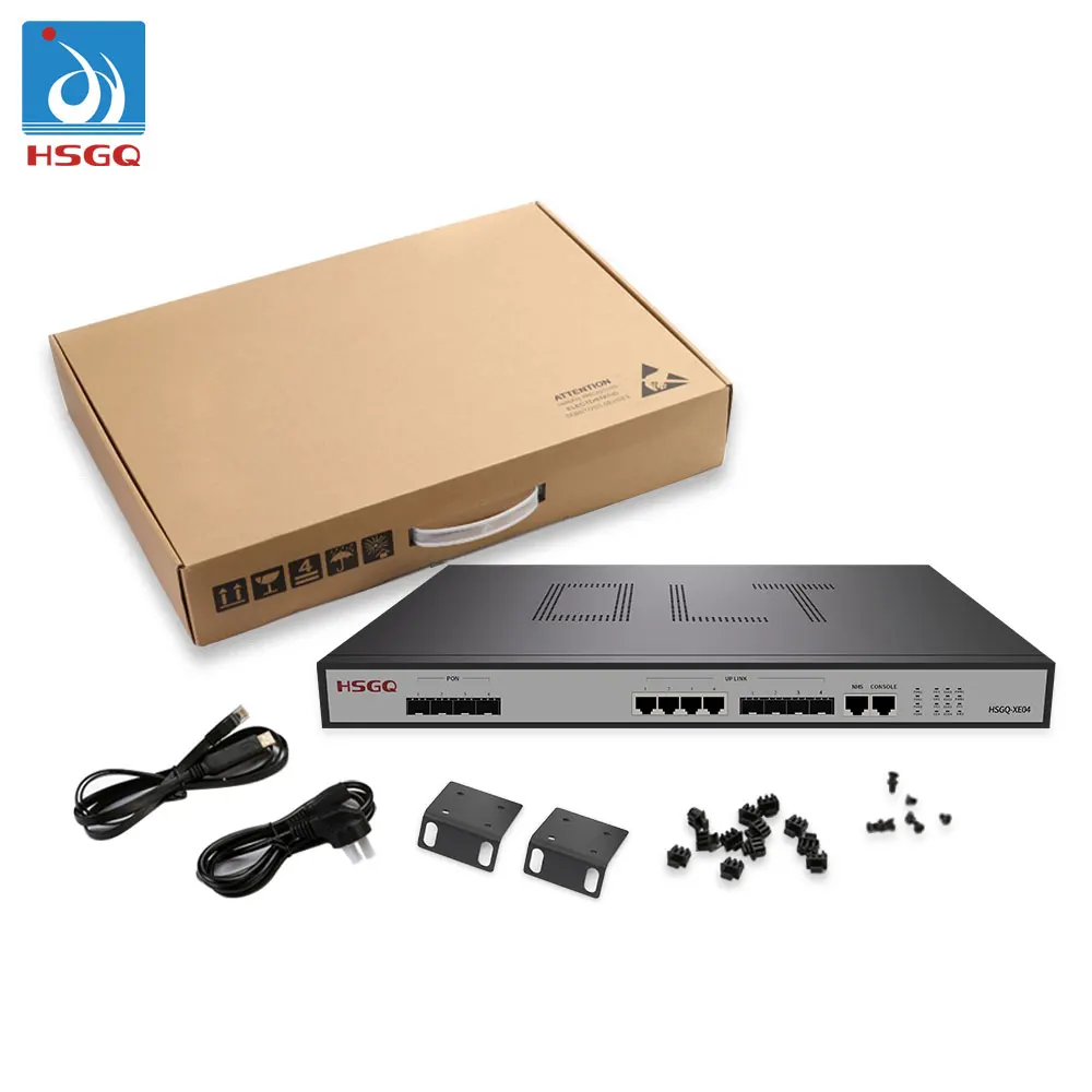  HSGQ-XE04 Epon OLT 1U для FTTH Solution Fiberhome 10G совместимый olt 4 порт epon onu