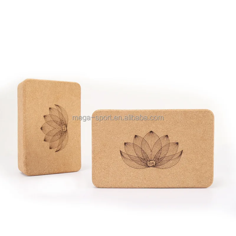 Wholesale Eco Friendly Foam Yoga Blocks Premium Custom Private Yoga Blocks Wooden Cork Yoga Brick