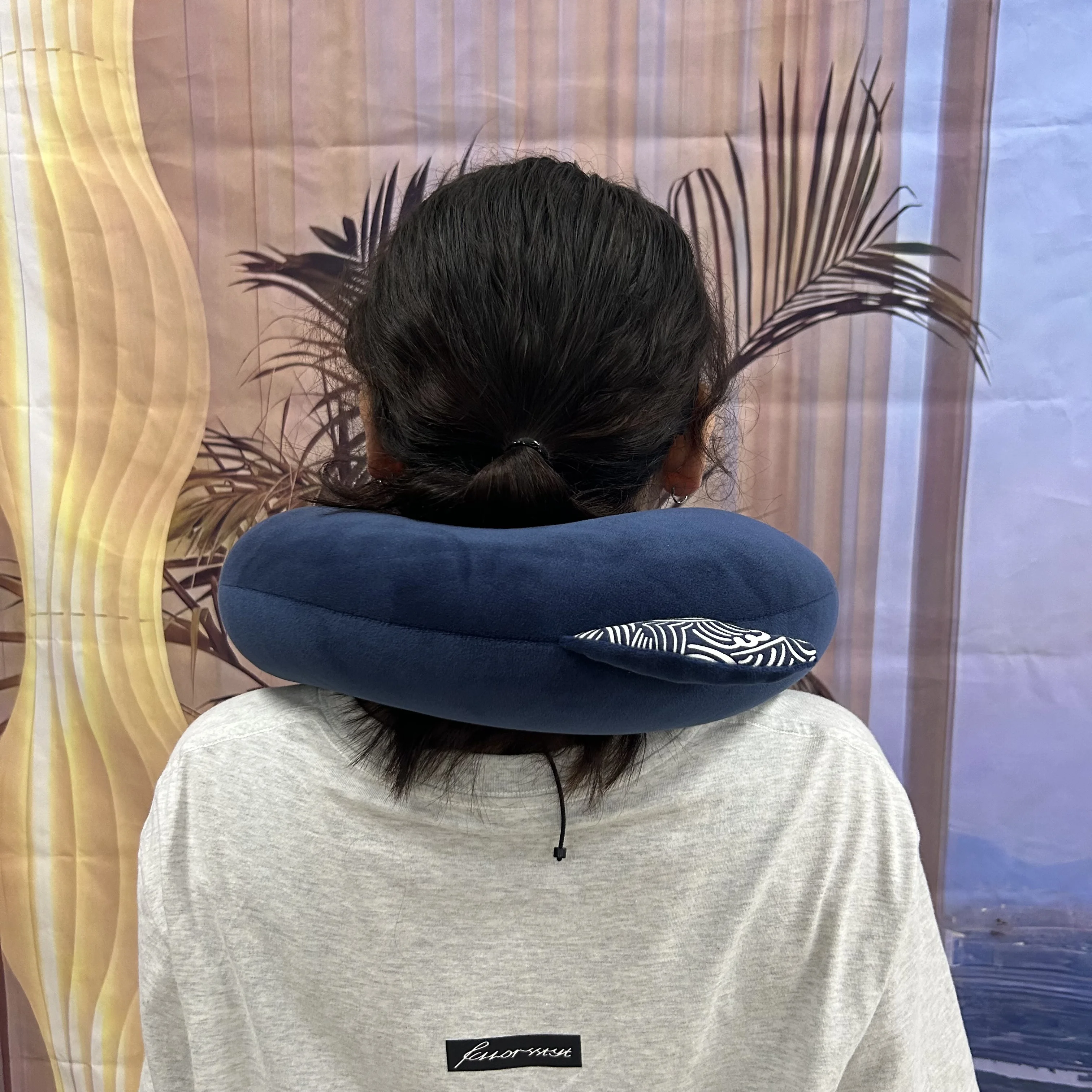 New Design Creative Question Mark Shark Sleeping Car Office Travel Neck Pillow Super Soft Neck Support Pillow