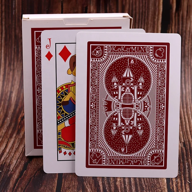 WJPC-Custom Paper Anime Nude Cartoon Poker Deck Trading Wholesale Dropshipping Recycled 280gsm Blue Core Playing Card Paper