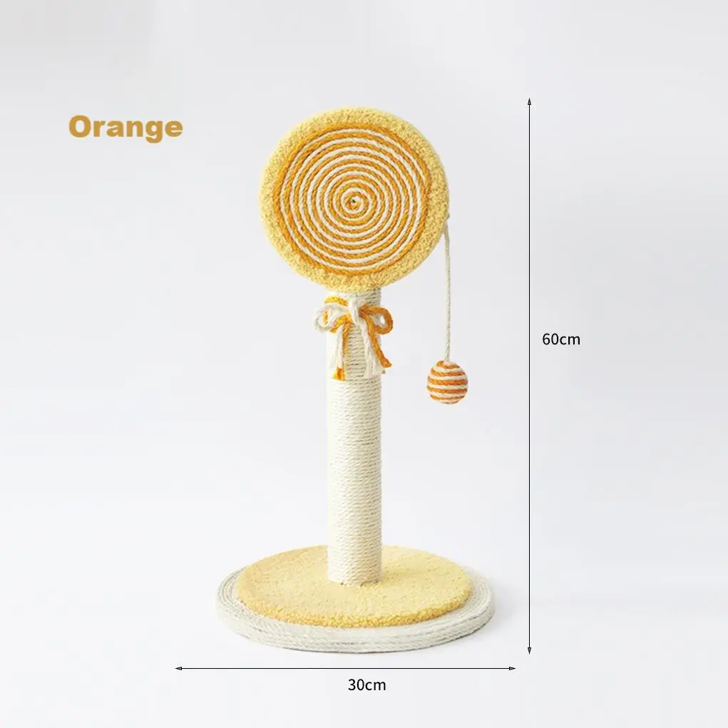 Sustainable Cat Scratching Board with Sisal Lollipop Climbing Toys & Pet Supplies Wood Paper Bamboo Plastic Wool Halloween Dogs