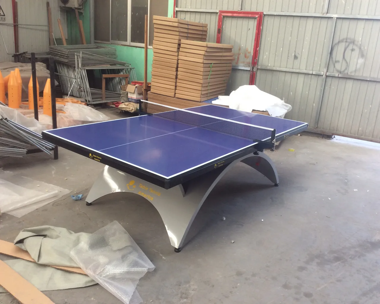 Famous brand Big Rainbow legs table tennis table 25mm indoor ping pong table