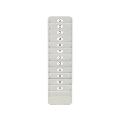 12 ID IC Card Holder OEM Wholesale 12 slots Plastic Time card Rack Time Attendance Card Staff Assorted Rack