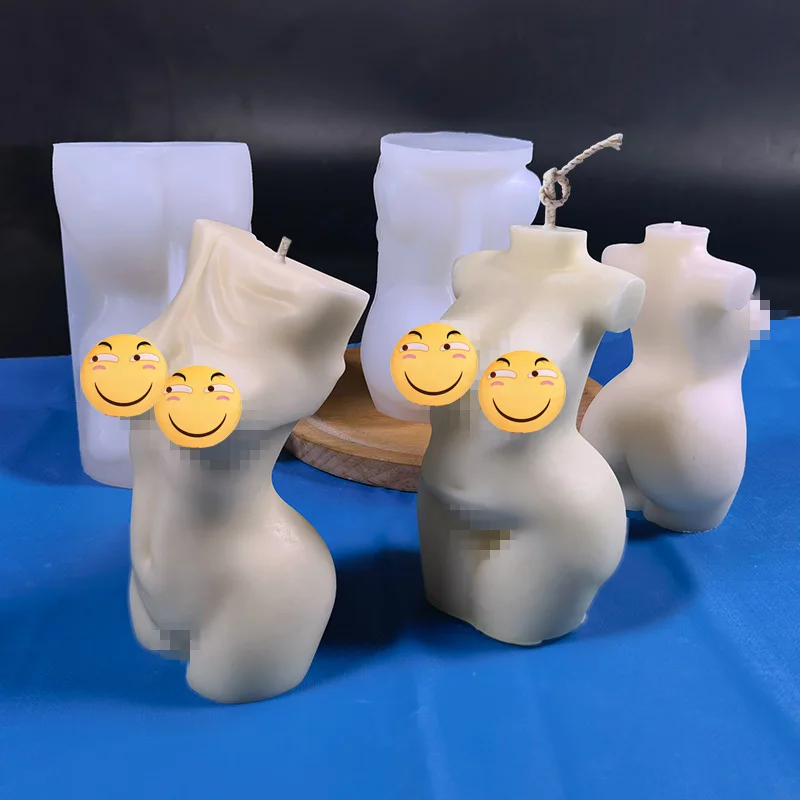 3d Body Shape Food Grade Silicone Molds DIY Women Candles Handicraft Jewelry Silicone Candle Mold
