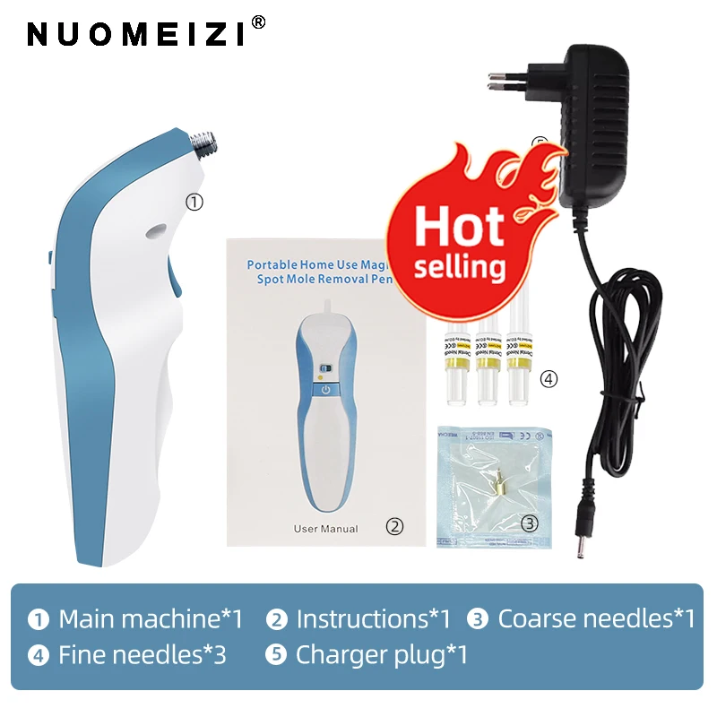 2024Popular Portable Household Facial Beauty Care Treatment Acne Freckle Nevus Point Plasma Spot Dot Mole Removal Pen