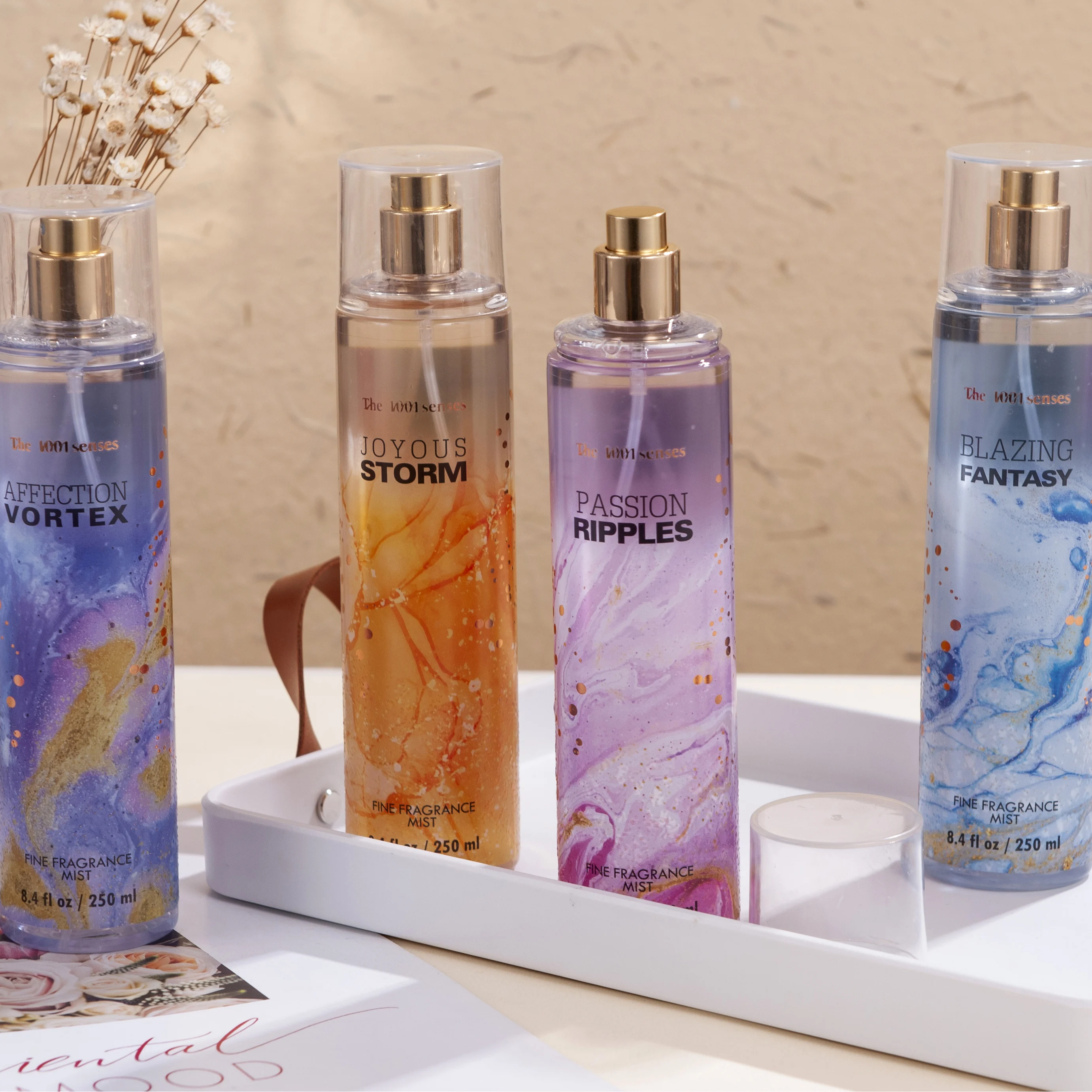 2024 New Product Fresh Floral Body Mist Perfume Bottle Spray Ladies Fragrance Mist For Wholesalers