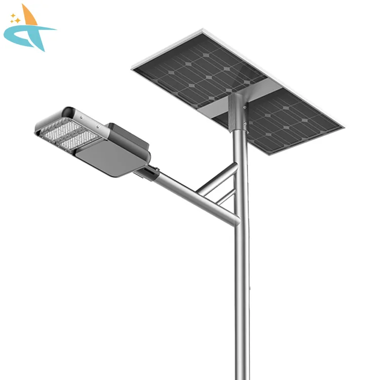 ZJRG Remote control Ip66 waterproof outdoor SMD aluminum 30W 40W 50W 60W 80W 100W 120W  led solar street light Remote Control