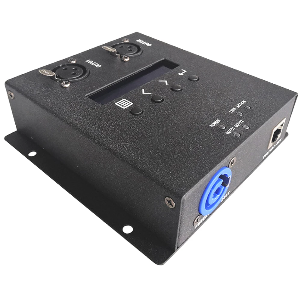 ART-NET DMX512 NETWORK CONVERTER 2 Channels ways artnet network signal to DMX changer Artnet-DMX512 converter unidirection