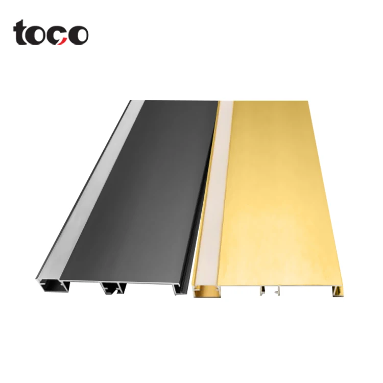 Многоцветная Алюминиевая СВЕТОДИОДНАЯ плинтус Toco декоративная настенная Базовая плита профильная отделка аксессуары для пола