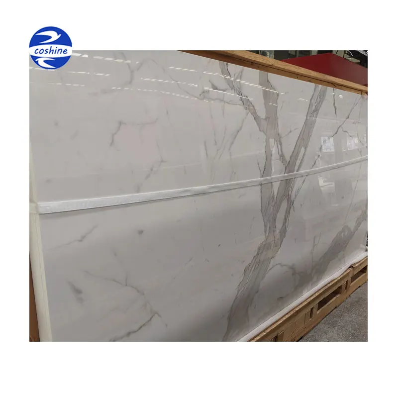 60x120 Ceramic Tile Floor 80x80 Calacatta White Grey Porcelain Small Slab