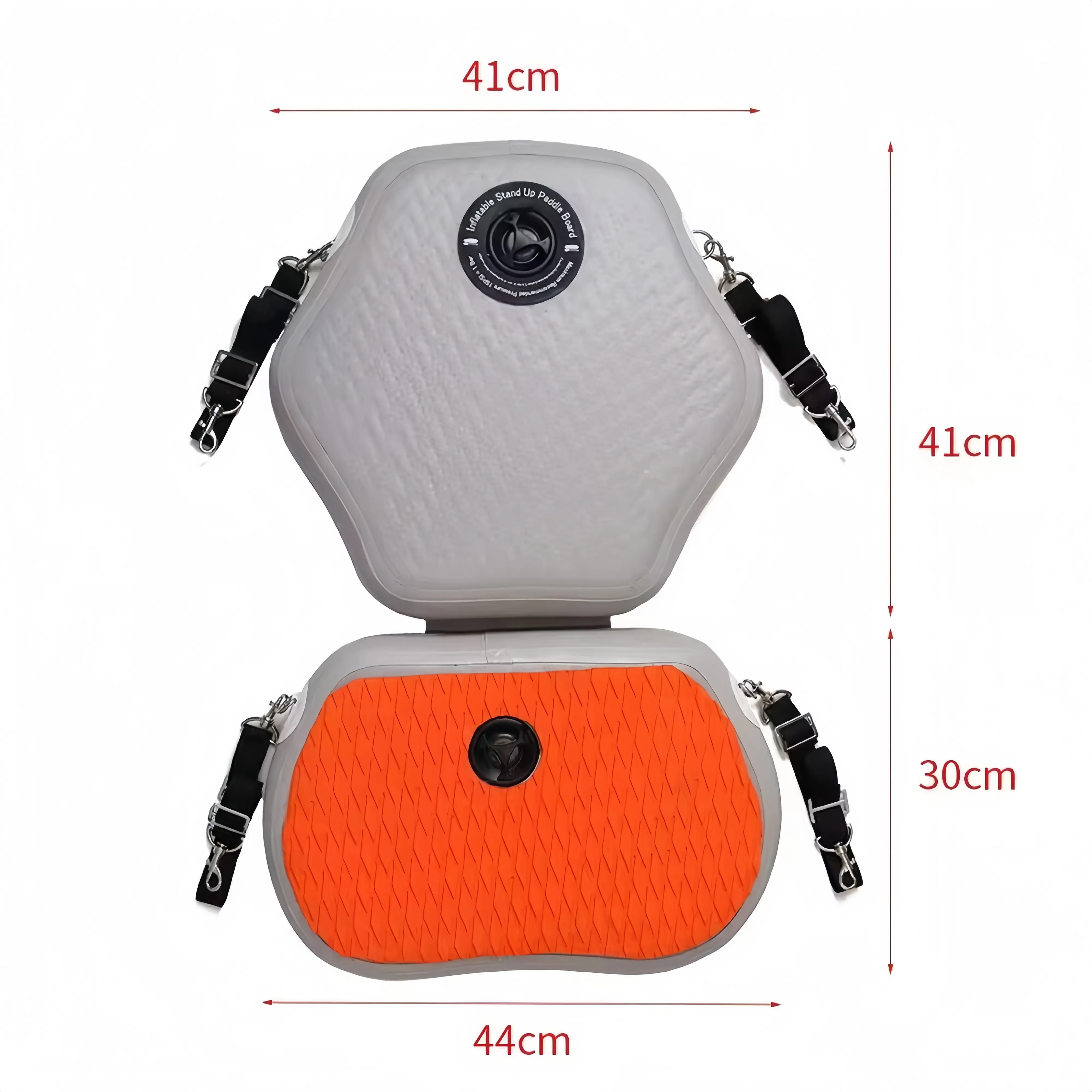 CAMORO PVC Inflatable Cushion Backrest Canoe Kayak EVA Backrest Adjustable Handle Inflatable Backrest for Surfing Fishing