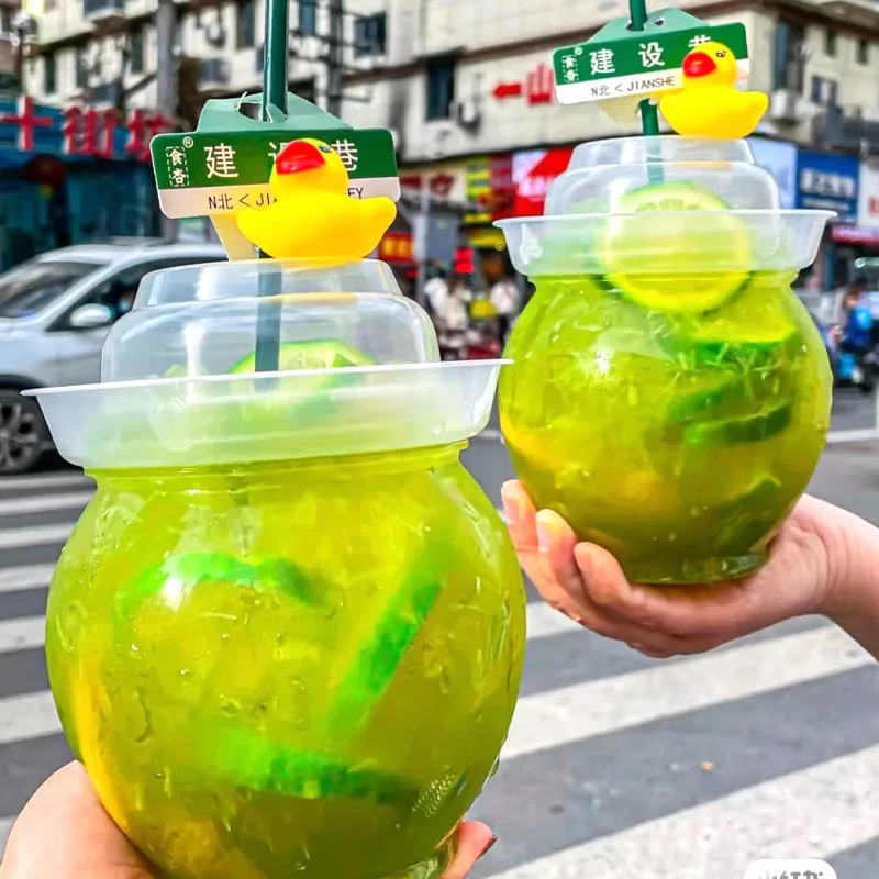 Пользовательские этикетки уникальные ПЭТ сок Торт Мороженое бутылка молока 500 мл 800 мл пластиковая бутылка сока с крышкой