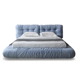 Luxury Italian Style King size modern italian latest could bed designer furniture living room bed set