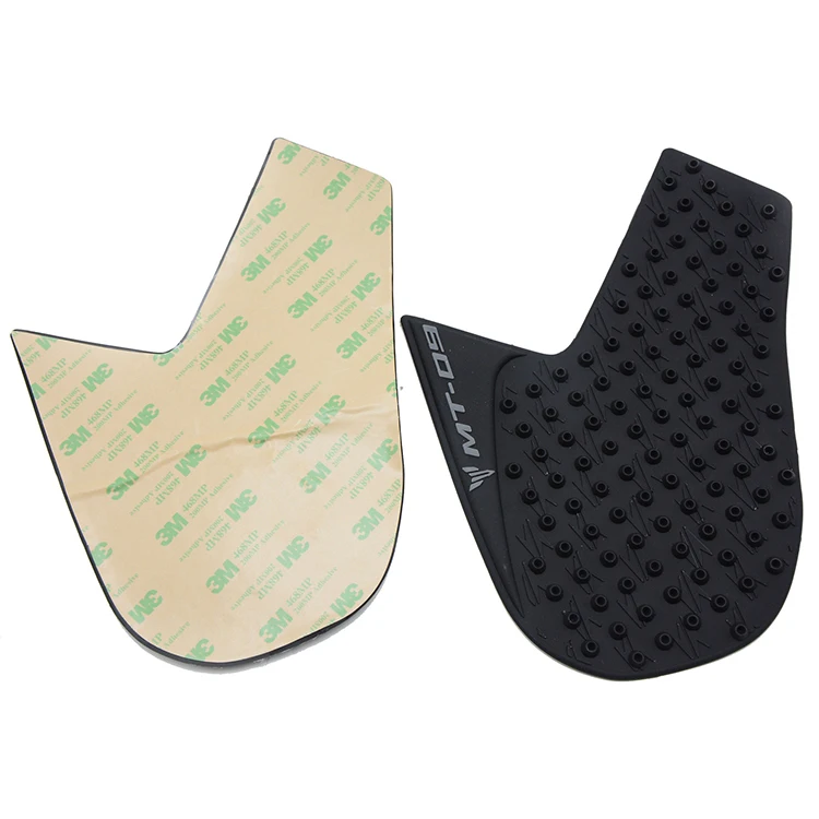 REALZION Motorcycle Tank Black Grip Pads Protector Sticker Decal Gas Knee Traction For Yamaha MT09 2013-2016