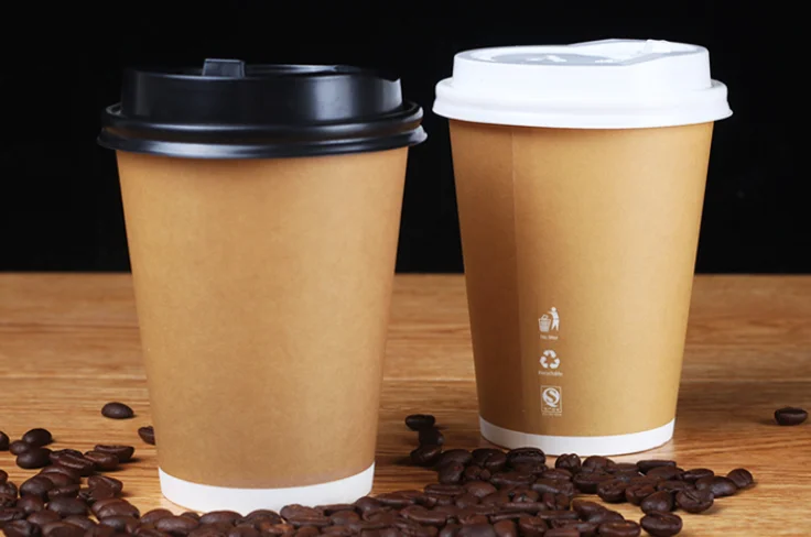 Disposable custom logo single wall Coffee Paper Cups