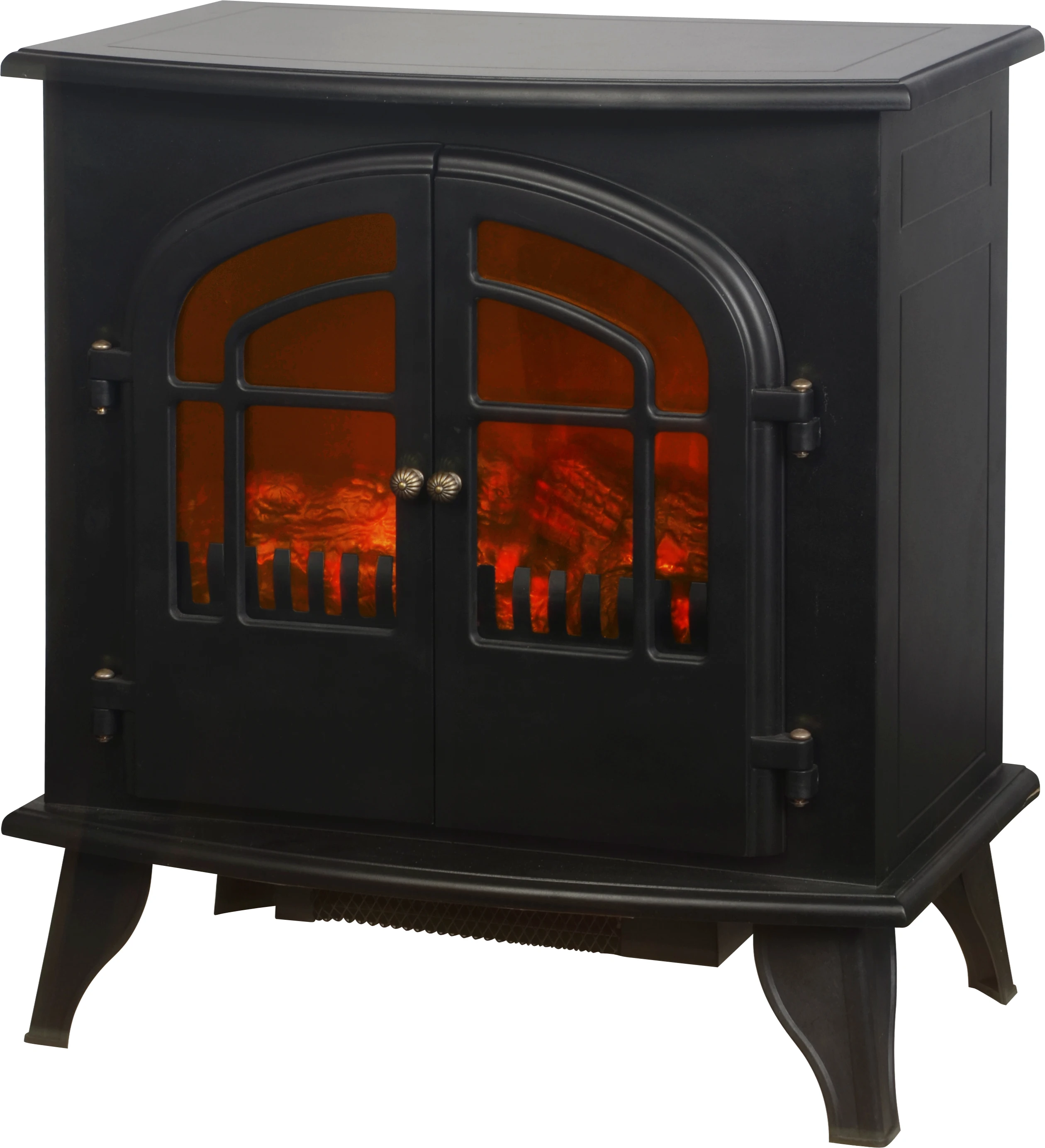 Modern Wood Decorative Temperature Controller Electric Fireplace