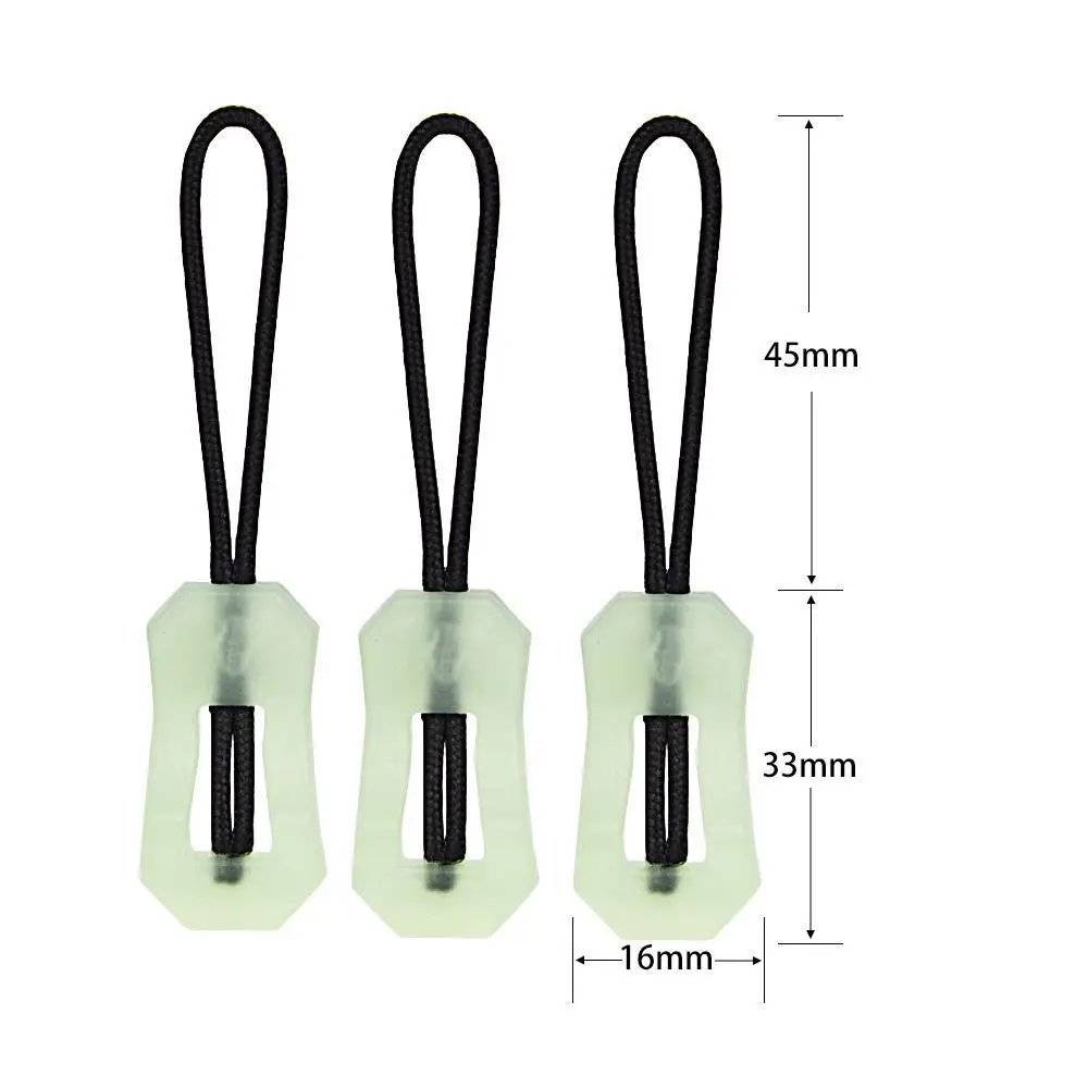 High quality luminous zipper backpack self-luminous zipper head wholesale PVC Zipper head and tail rope