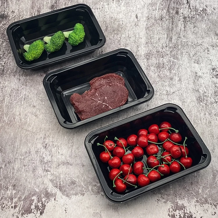 Hot Sale PP Tray Frozen Meat Thermoformed Trays, Custom Disposable Polystyrene Plastic Beef Food Tray