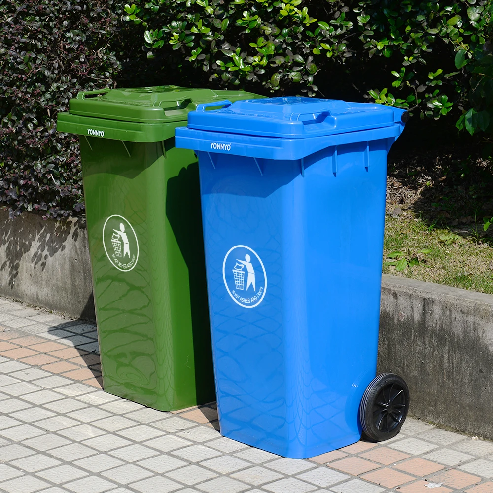 Передвижная мусорная корзина 120l wheelie, мусорная корзина, пластиковая мусорная корзина