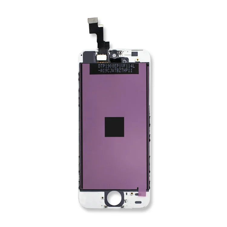 
China factory in stock mobile phone lcd screen for iphone 5s black white repair 