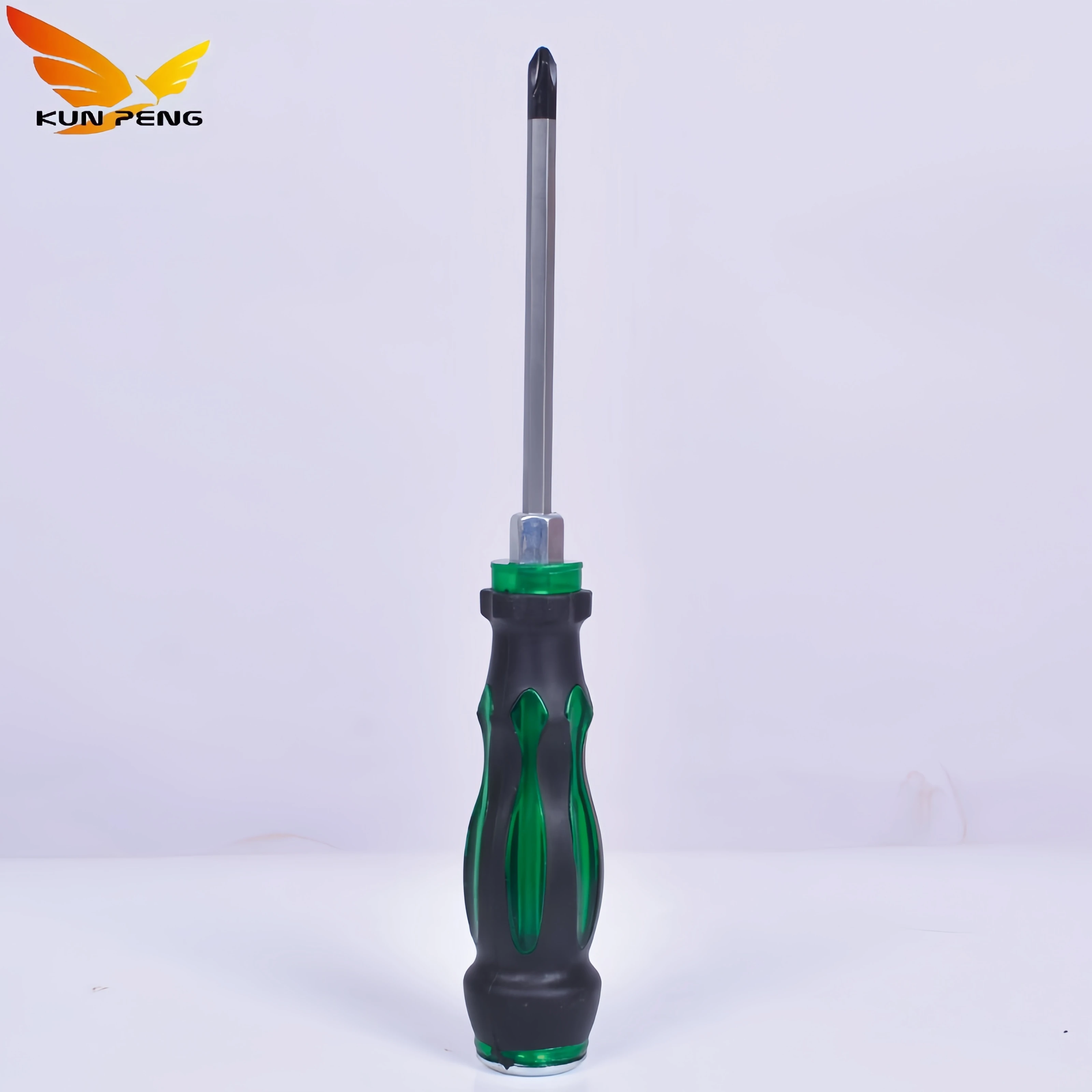 Hot Sale Green Octopus Handle Flat Blade Magnetic Screwdriver Auto Repair Tools Magnetic Crv Phillips Cross Screwdriver